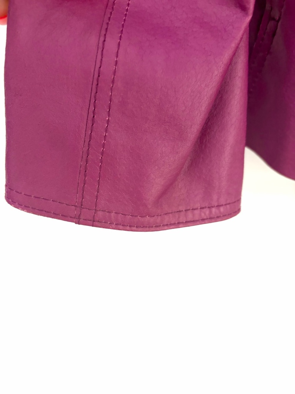 Vintage Y2K - Guillaume - Barbiecore Moto Leather Jacket - Small - Picture 8 of 10